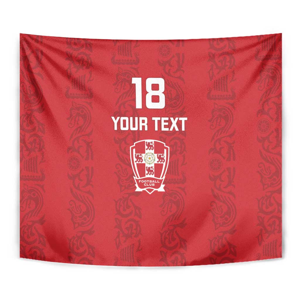 Custom York Minstrel Spirit Tapestry Norse Viking Pattern Red Version - Wonder Print Shop