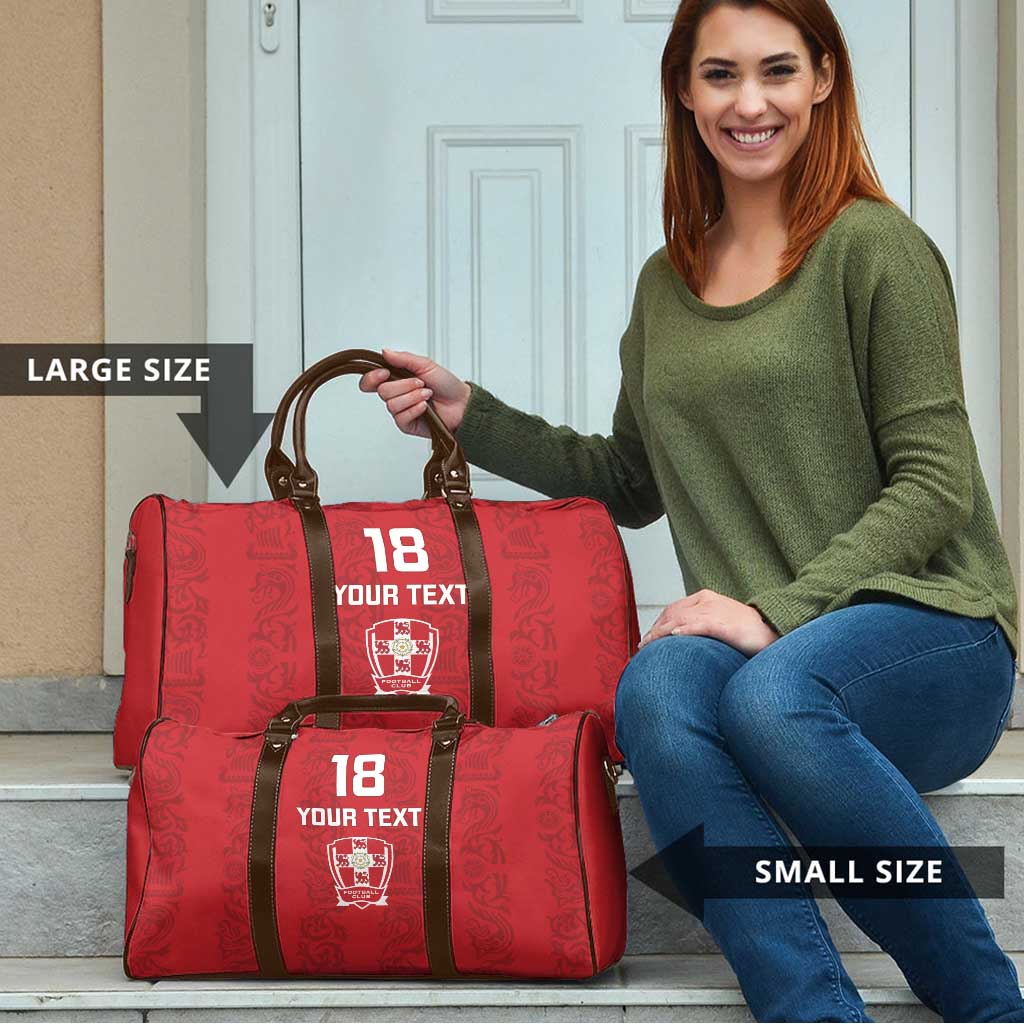 Custom York Minstrel Spirit Travel Bag Norse Viking Pattern Red Version - Wonder Print Shop