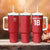 Custom York Minstrel Spirit Tumbler With Handle Norse Viking Pattern Red Version - Wonder Print Shop