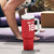 Custom York Minstrel Spirit Tumbler With Handle Norse Viking Pattern Red Version - Wonder Print Shop