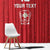 Custom York Minstrel Spirit Window Curtain Norse Viking Pattern Red Version - Wonder Print Shop