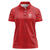 Custom York Minstrel Spirit Women Polo Shirt Norse Viking Pattern Red Version - Wonder Print Shop