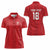 Custom York Minstrel Spirit Women Polo Shirt Norse Viking Pattern Red Version - Wonder Print Shop