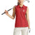 Custom York Minstrel Spirit Women Sleeveless Polo Shirt Norse Viking Pattern Red Version - Wonder Print Shop