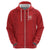 Custom York Minstrel Spirit Zip Hoodie Norse Viking Pattern Red Version - Wonder Print Shop