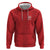 Custom York Minstrel Spirit Zip Hoodie Norse Viking Pattern Red Version - Wonder Print Shop