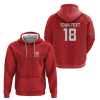 Custom York Minstrel Spirit Zip Hoodie Norse Viking Pattern Red Version - Wonder Print Shop