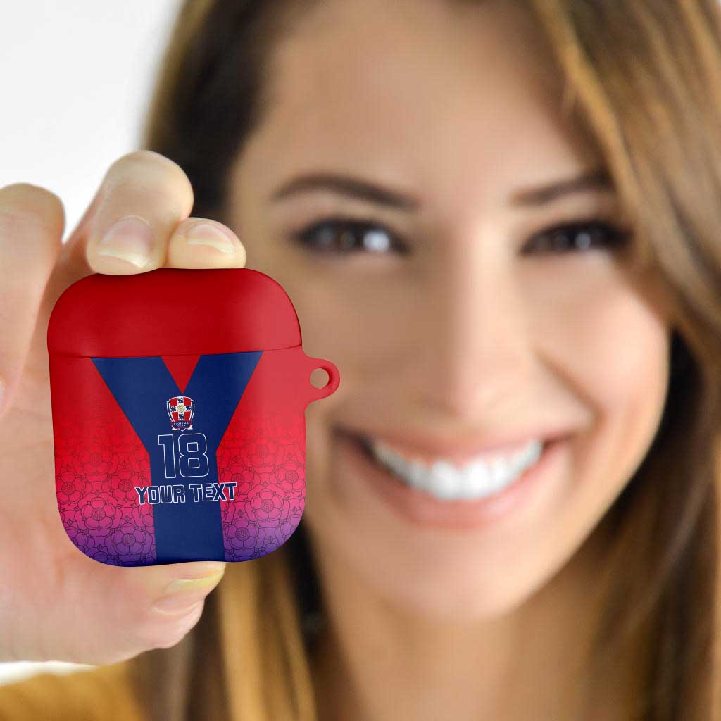 Custom York Heritage Minstrel AirPods Case White Rose of York Patterns - Wonder Print Shop