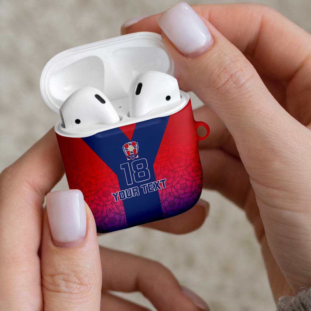 Custom York Heritage Minstrel AirPods Case White Rose of York Patterns - Wonder Print Shop