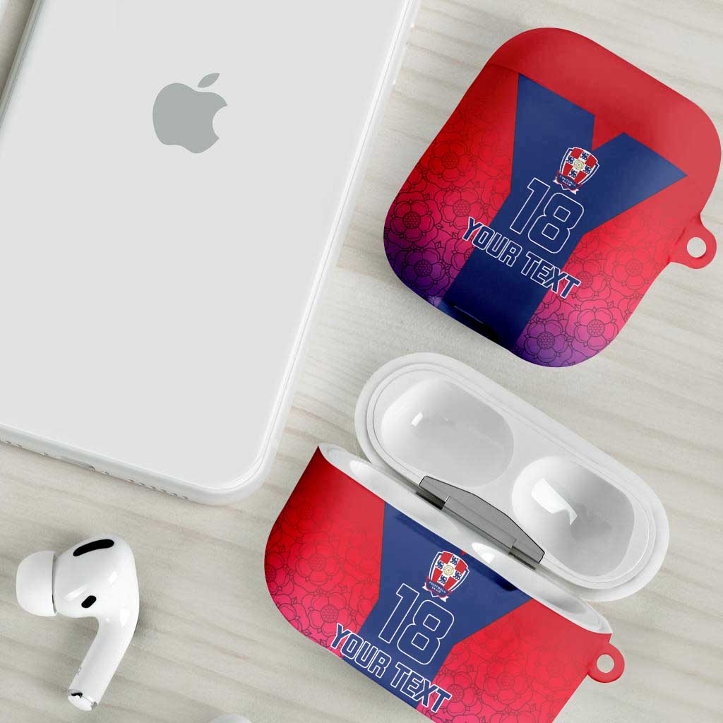 Custom York Heritage Minstrel AirPods Case White Rose of York Patterns - Wonder Print Shop