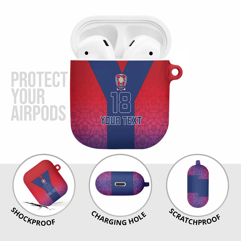Custom York Heritage Minstrel AirPods Case White Rose of York Patterns - Wonder Print Shop