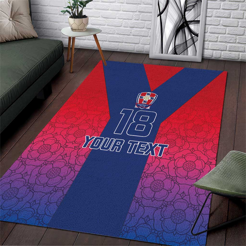 Custom York Heritage Minstrel Area Rug White Rose of York Patterns - Wonder Print Shop