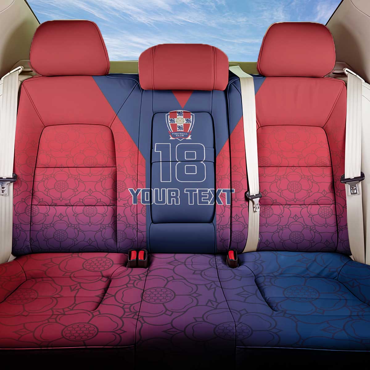 Custom York Heritage Minstrel Back Car Seat Cover White Rose of York Patterns - Wonder Print Shop