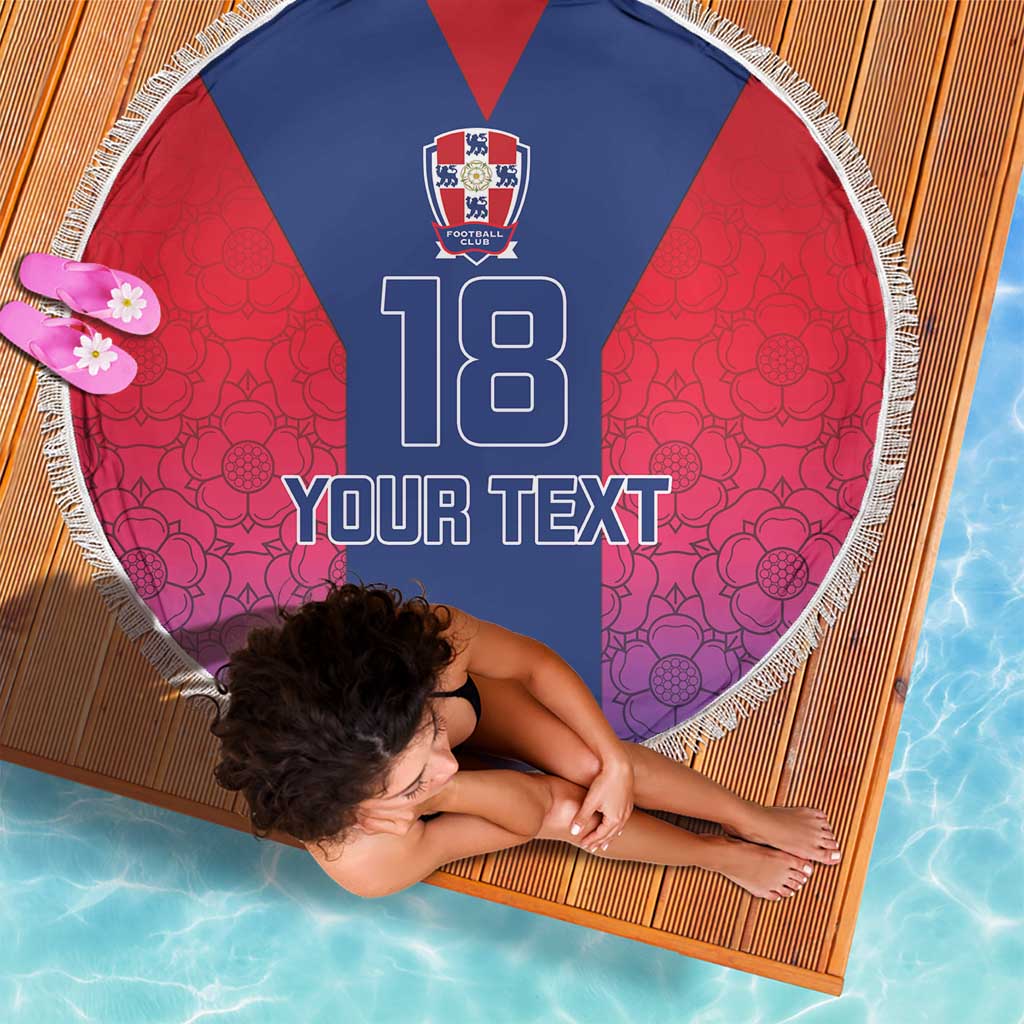 Custom York Heritage Minstrel Beach Blanket White Rose of York Patterns - Wonder Print Shop