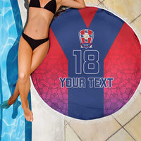 Custom York Heritage Minstrel Beach Blanket White Rose of York Patterns - Wonder Print Shop