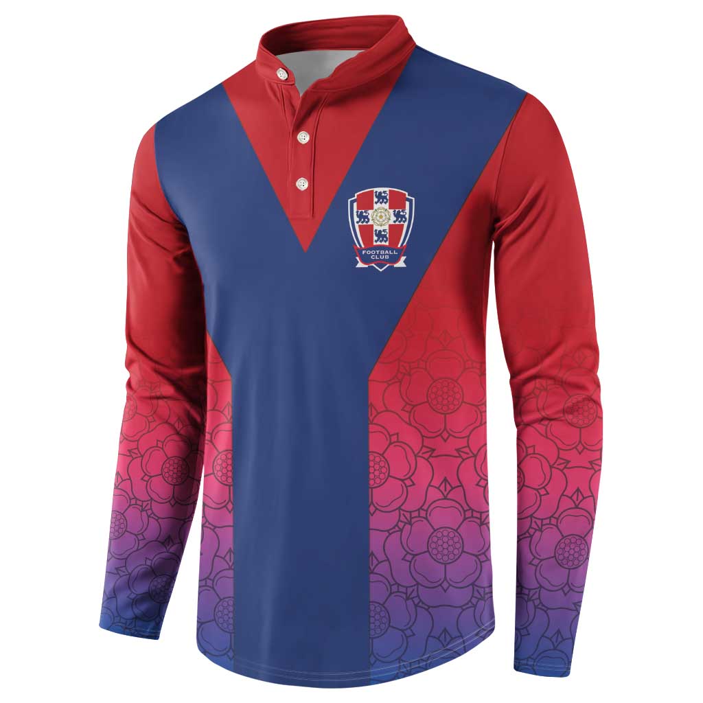 Custom York Heritage Minstrel Button Sweatshirt White Rose of York Patterns - Wonder Print Shop