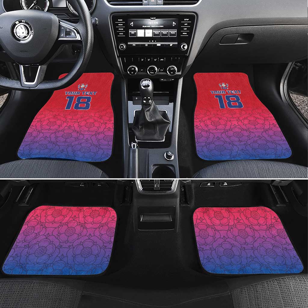 Custom York Heritage Minstrel Car Mats White Rose of York Patterns - Wonder Print Shop