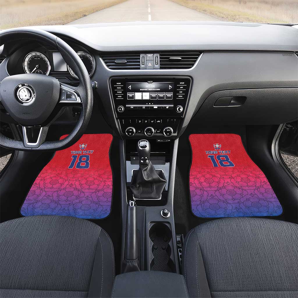 Custom York Heritage Minstrel Car Mats White Rose of York Patterns - Wonder Print Shop