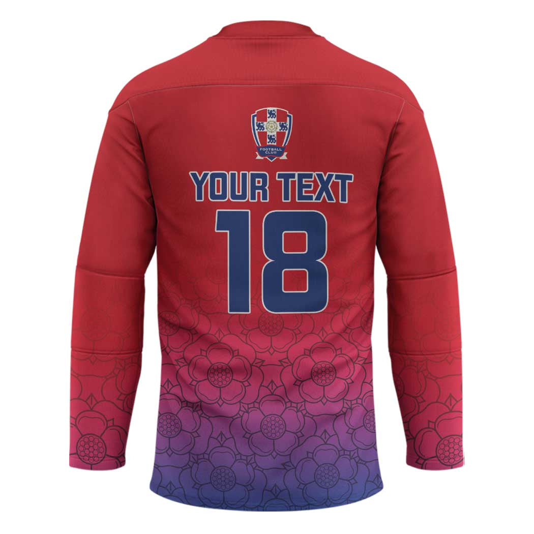 Custom York Heritage Minstrel Hockey Jersey White Rose of York Patterns - Wonder Print Shop