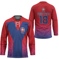 Custom York Heritage Minstrel Hockey Jersey White Rose of York Patterns - Wonder Print Shop