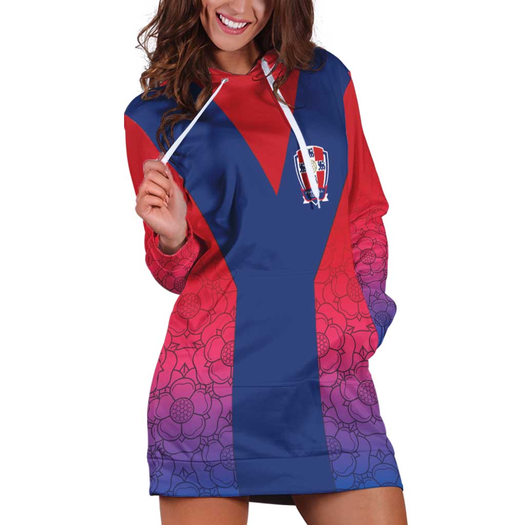 Custom York Heritage Minstrel Hoodie Dress White Rose of York Patterns - Wonder Print Shop