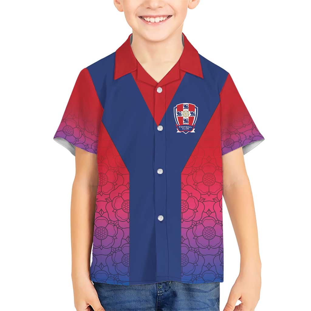 Custom York Heritage Minstrel Kid Hawaiian Shirt White Rose of York Patterns - Wonder Print Shop