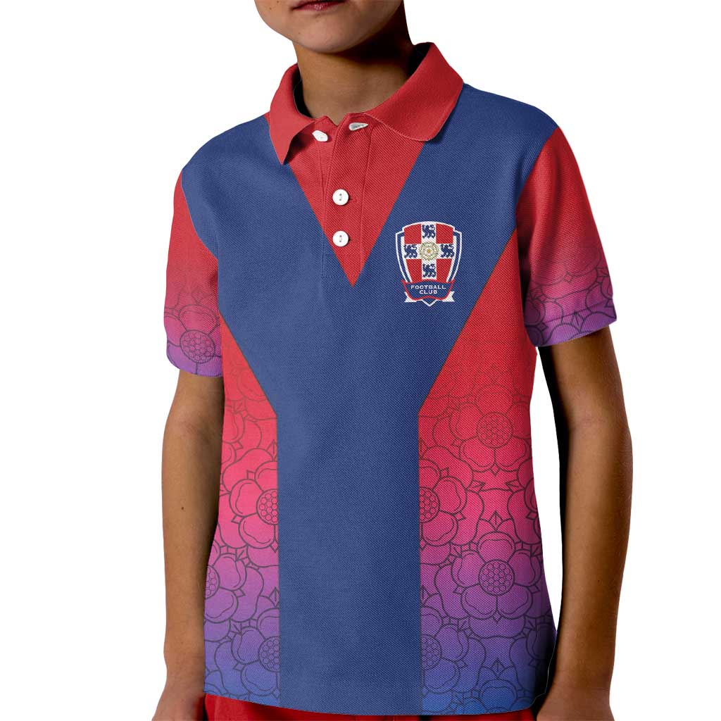 Custom York Heritage Minstrel Kid Polo Shirt White Rose of York Patterns - Wonder Print Shop