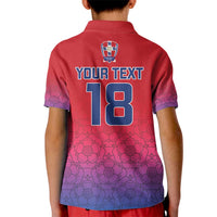 Custom York Heritage Minstrel Kid Polo Shirt White Rose of York Patterns - Wonder Print Shop