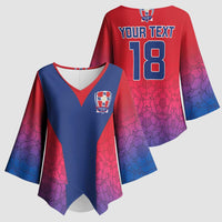 Custom York Heritage Minstrel Kimono Sleeve Blouse White Rose of York Patterns - Wonder Print Shop