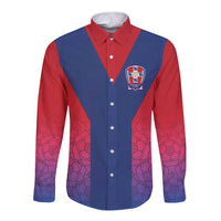 Custom York Heritage Minstrel Long Sleeve Button Shirt White Rose of York Patterns - Wonder Print Shop