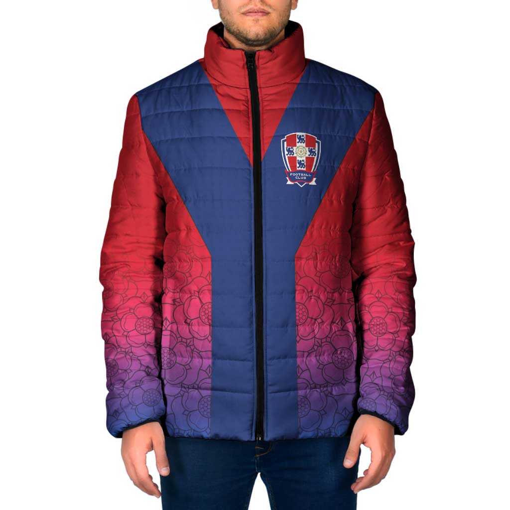 Custom York Heritage Minstrel Padded Jacket White Rose of York Patterns - Wonder Print Shop