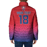 Custom York Heritage Minstrel Padded Jacket White Rose of York Patterns - Wonder Print Shop