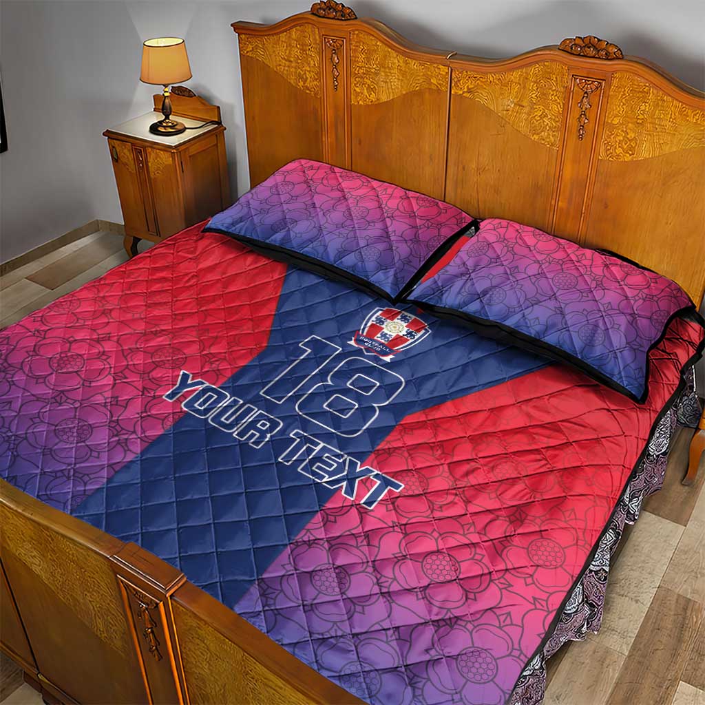 Custom York Heritage Minstrel Quilt Bed Set White Rose of York Patterns - Wonder Print Shop