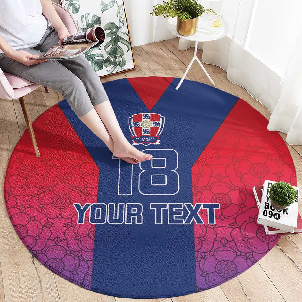 Custom York Heritage Minstrel Round Carpet White Rose of York Patterns - Wonder Print Shop