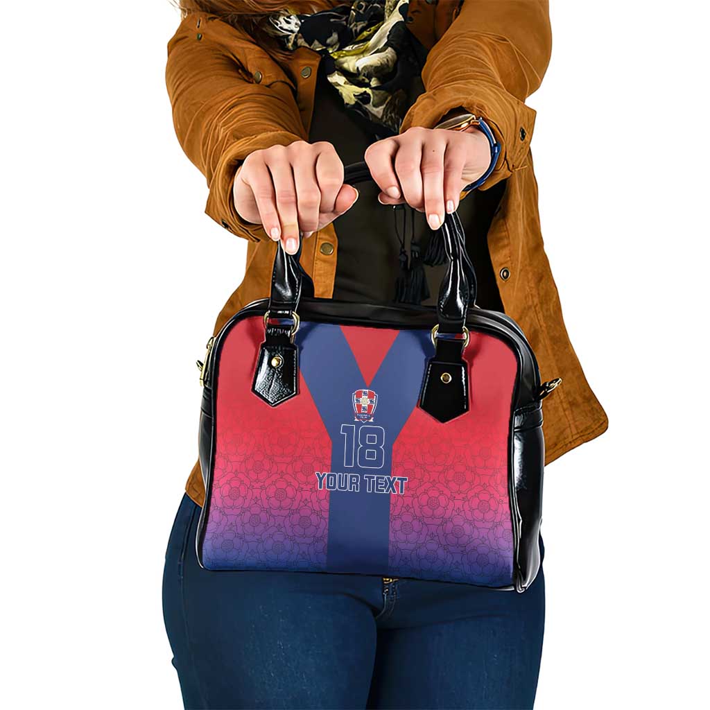 Custom York Heritage Minstrel Shoulder Handbag White Rose of York Patterns - Wonder Print Shop