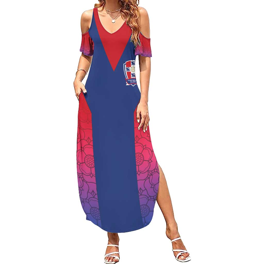 Custom York Heritage Minstrel Summer Maxi Dress White Rose of York Patterns - Wonder Print Shop
