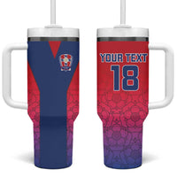 Custom York Heritage Minstrel Tumbler With Handle White Rose of York Patterns - Wonder Print Shop