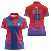 Custom York Heritage Minstrel Women Polo Shirt White Rose of York Patterns - Wonder Print Shop