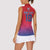 Custom York Heritage Minstrel Women Sleeveless Polo Shirt White Rose of York Patterns - Wonder Print Shop