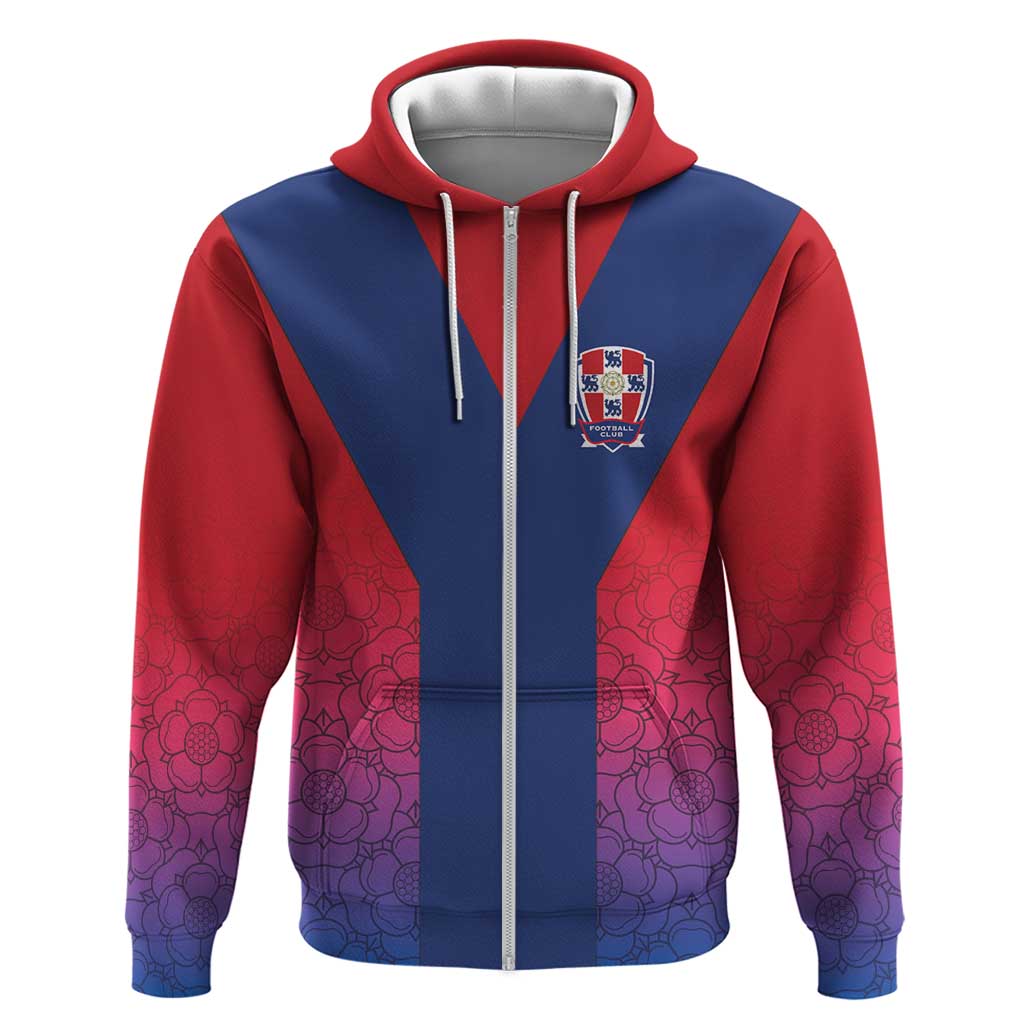 Custom York Heritage Minstrel Zip Hoodie White Rose of York Patterns - Wonder Print Shop
