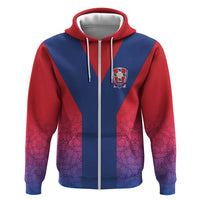 Custom York Heritage Minstrel Zip Hoodie White Rose of York Patterns - Wonder Print Shop