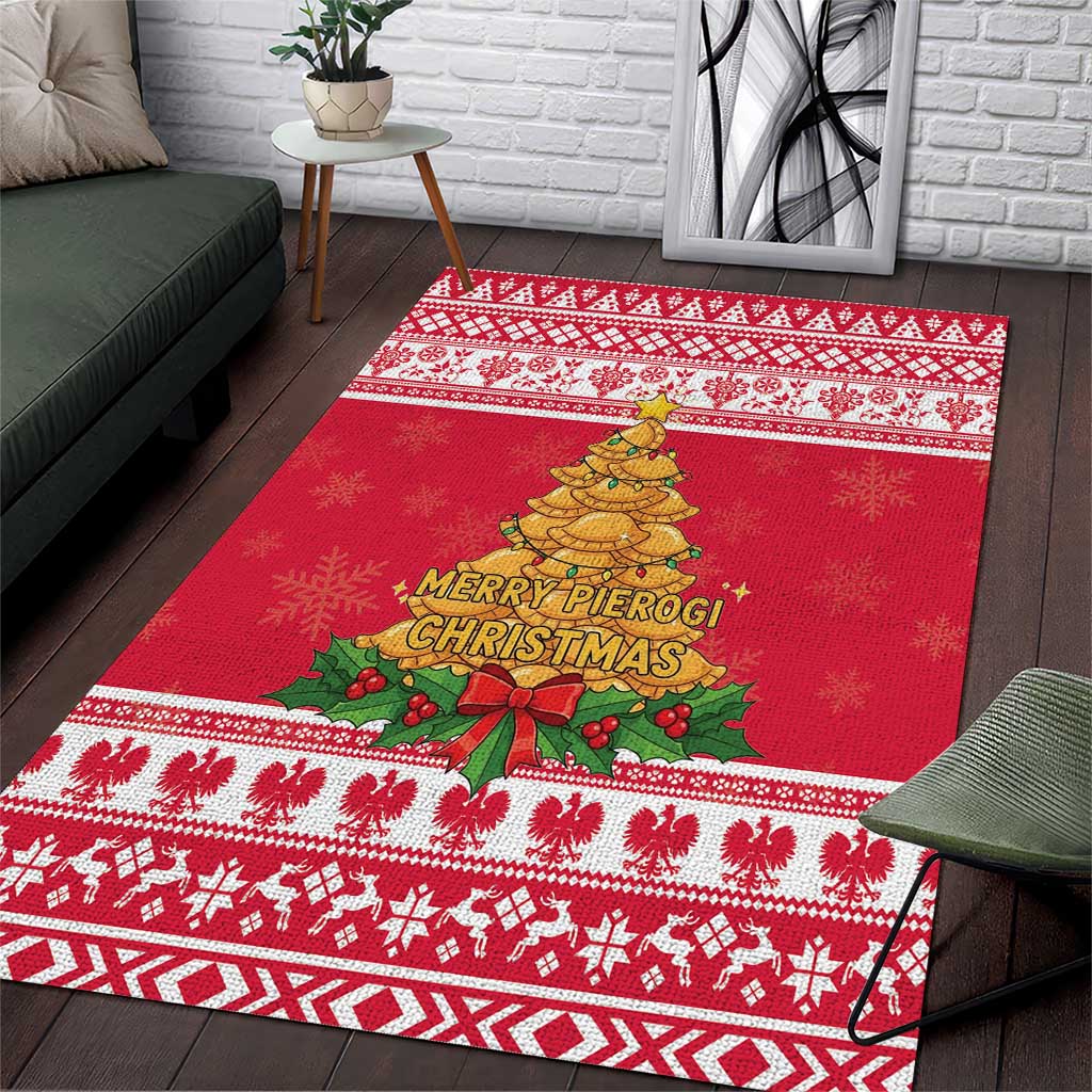 Poland Christmas Area Rug Oh Pierogi Tree - Wonder Print Shop