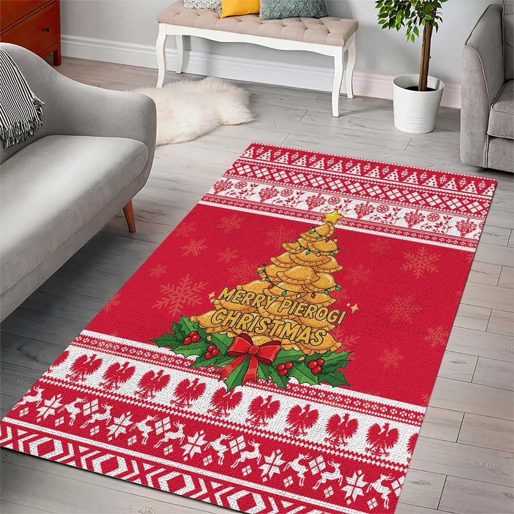 Poland Christmas Area Rug Oh Pierogi Tree - Wonder Print Shop