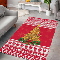 Poland Christmas Area Rug Oh Pierogi Tree - Wonder Print Shop