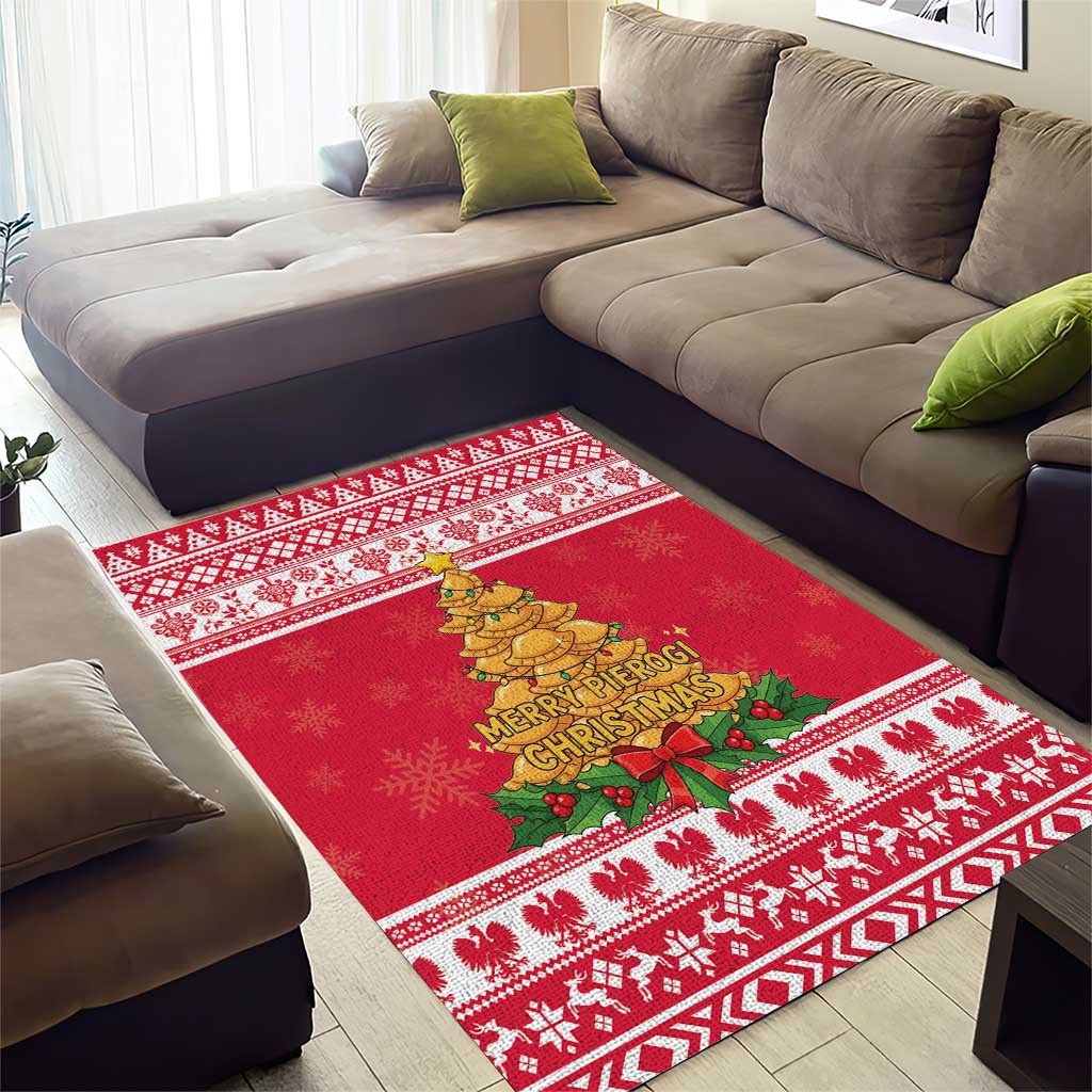 Poland Christmas Area Rug Oh Pierogi Tree - Wonder Print Shop