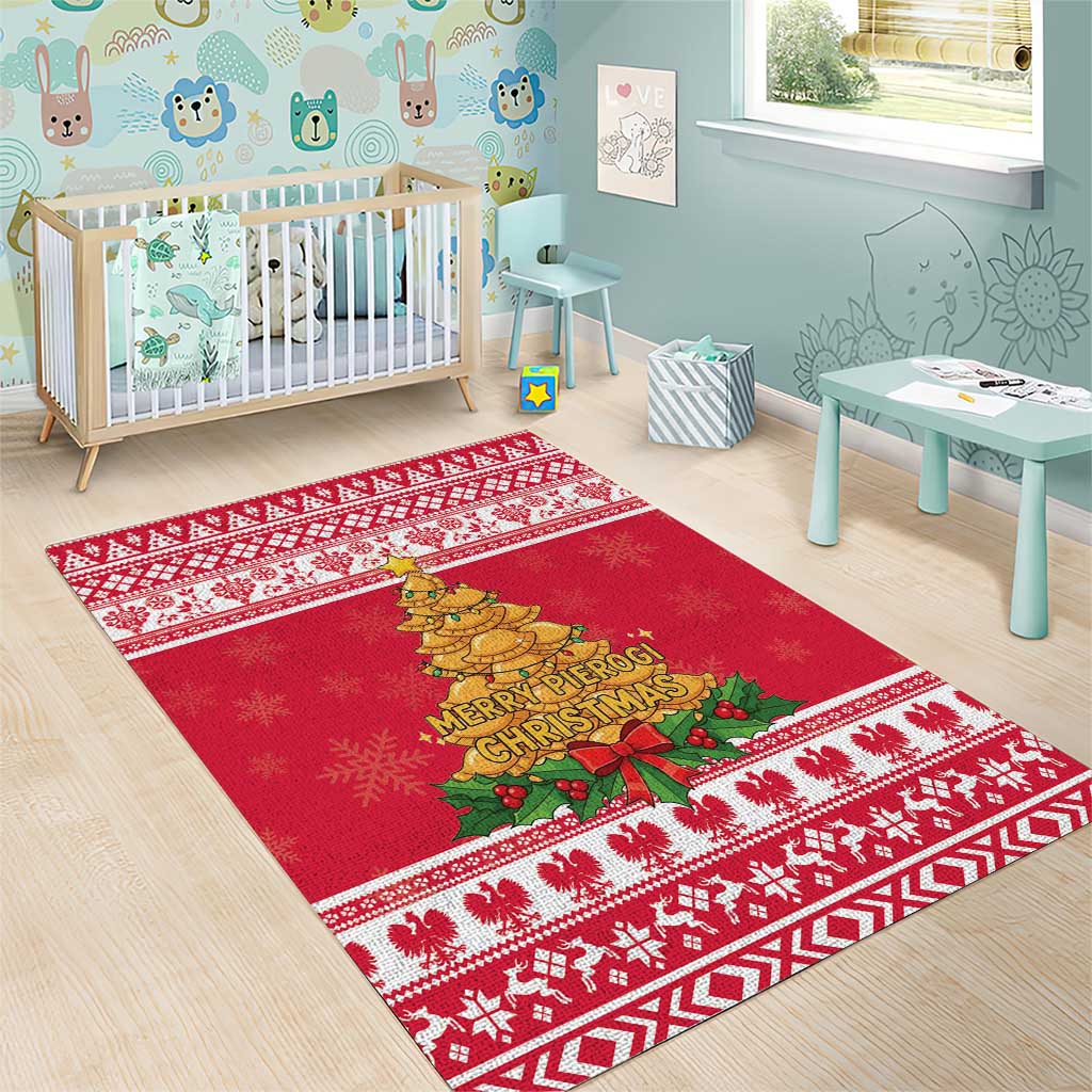 Poland Christmas Area Rug Oh Pierogi Tree - Wonder Print Shop