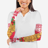 Poland Christmas Arm Sleeves Oh Pierogi Tree - Wonder Print Shop