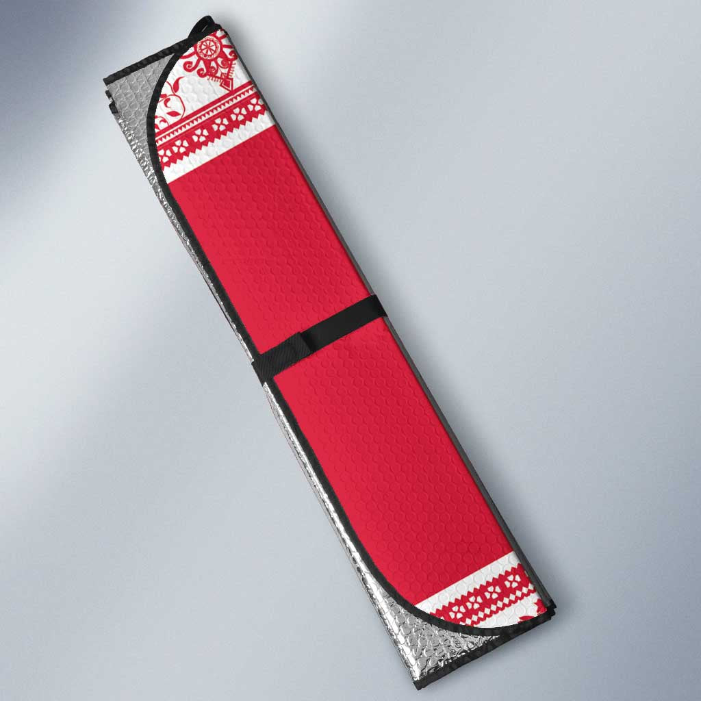 Poland Christmas Auto Sun Shade Oh Pierogi Tree - Wonder Print Shop