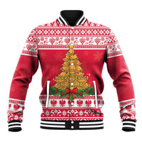 Poland Christmas Baseball Jacket Oh Pierogi Tree - Wonder Print Shop