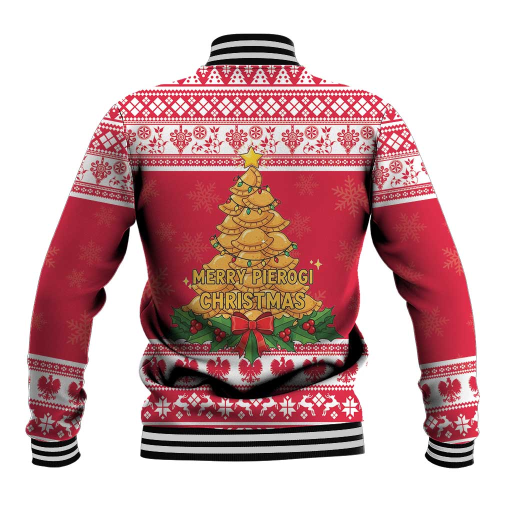 Poland Christmas Baseball Jacket Oh Pierogi Tree - Wonder Print Shop